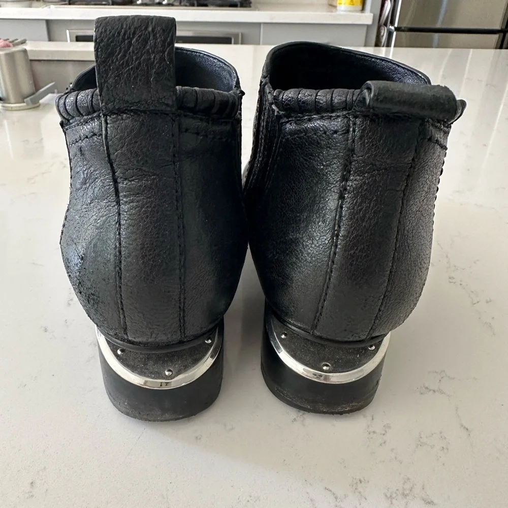 Alexander Wang kori ankle cutout leather boots 35.5